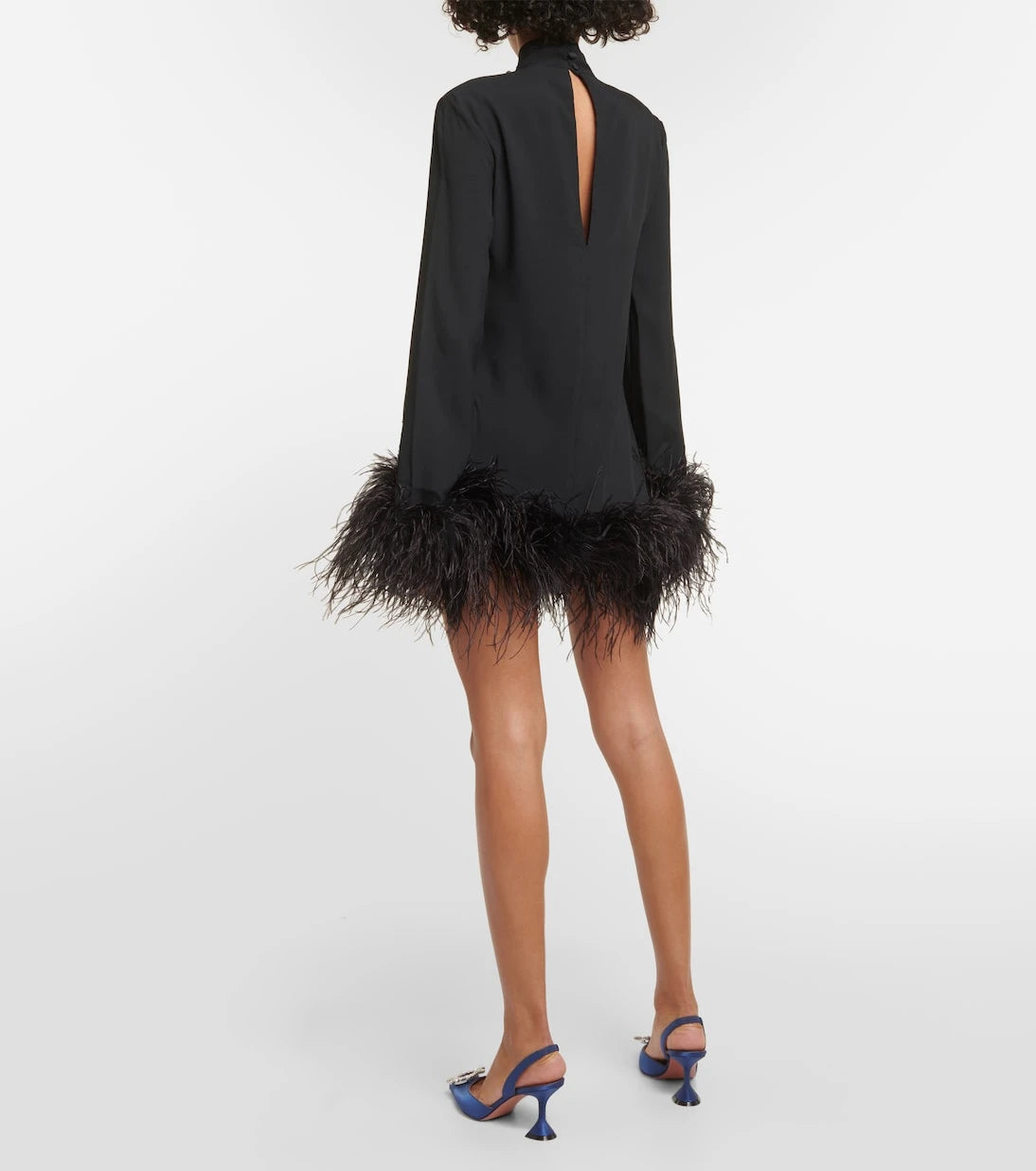 Taller Marmo - Piccolo Ubud feather-trimmed minidress