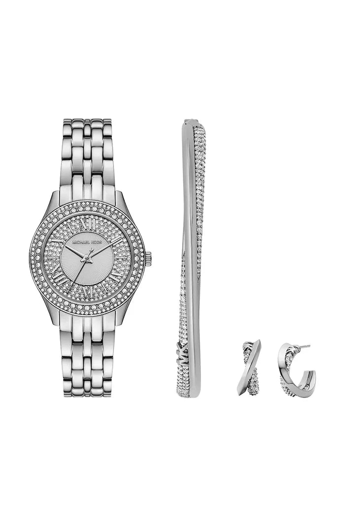 Часовник, гривна и обици Michael Kors