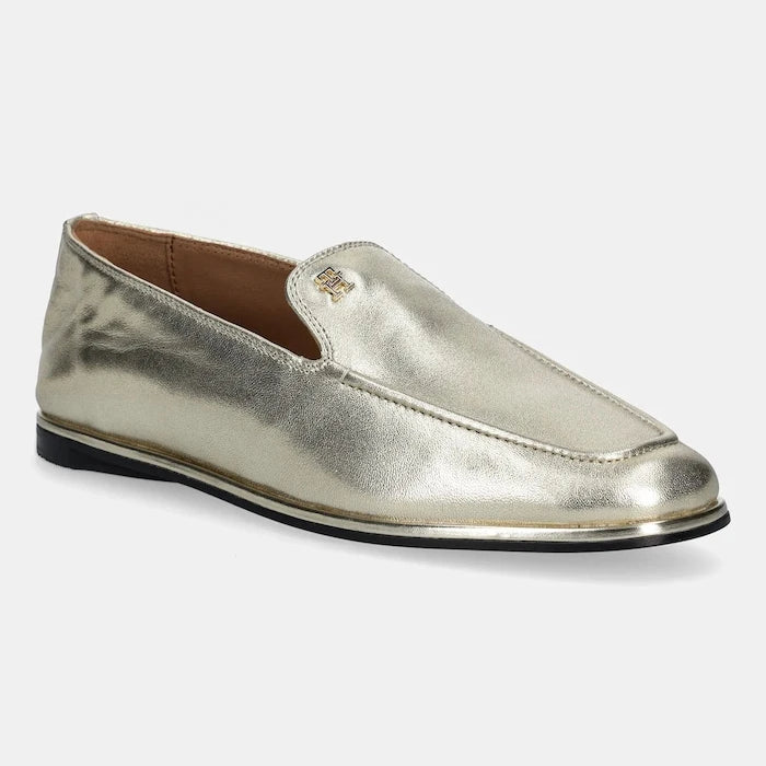 Кожени мокасини Tommy Hilfiger HILFIGER GOLD LOAFER