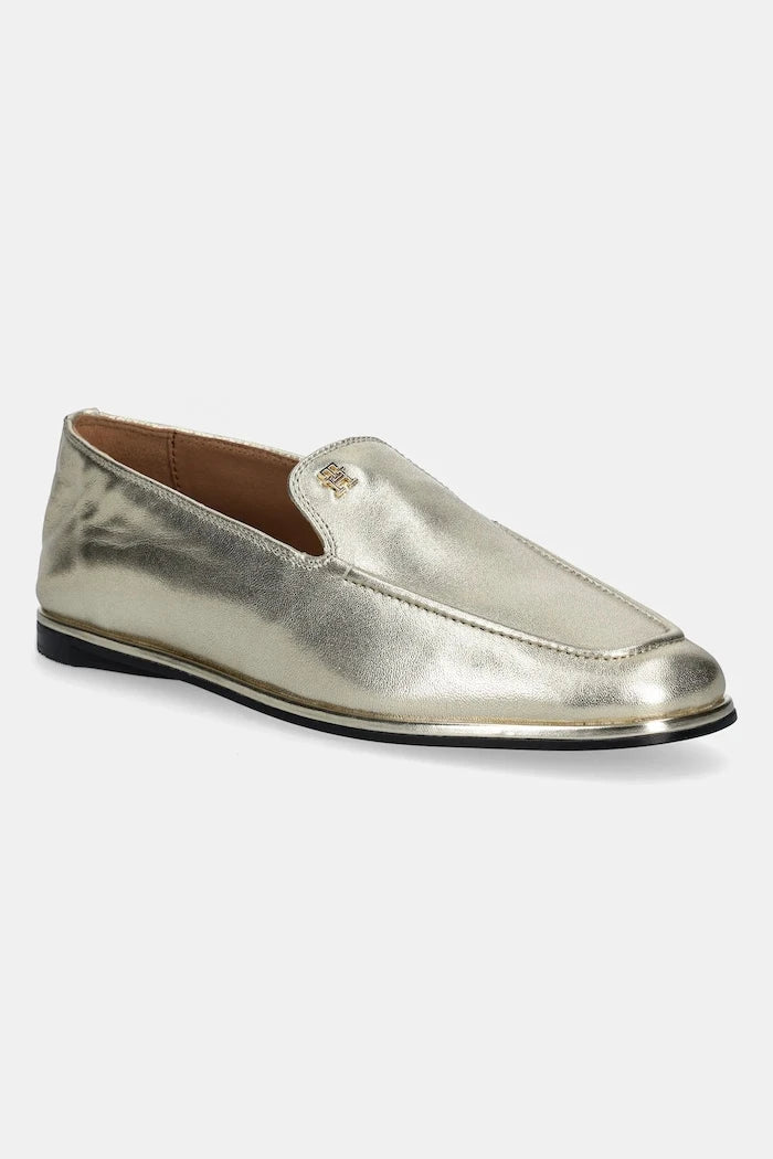 Кожени мокасини Tommy Hilfiger HILFIGER GOLD LOAFER