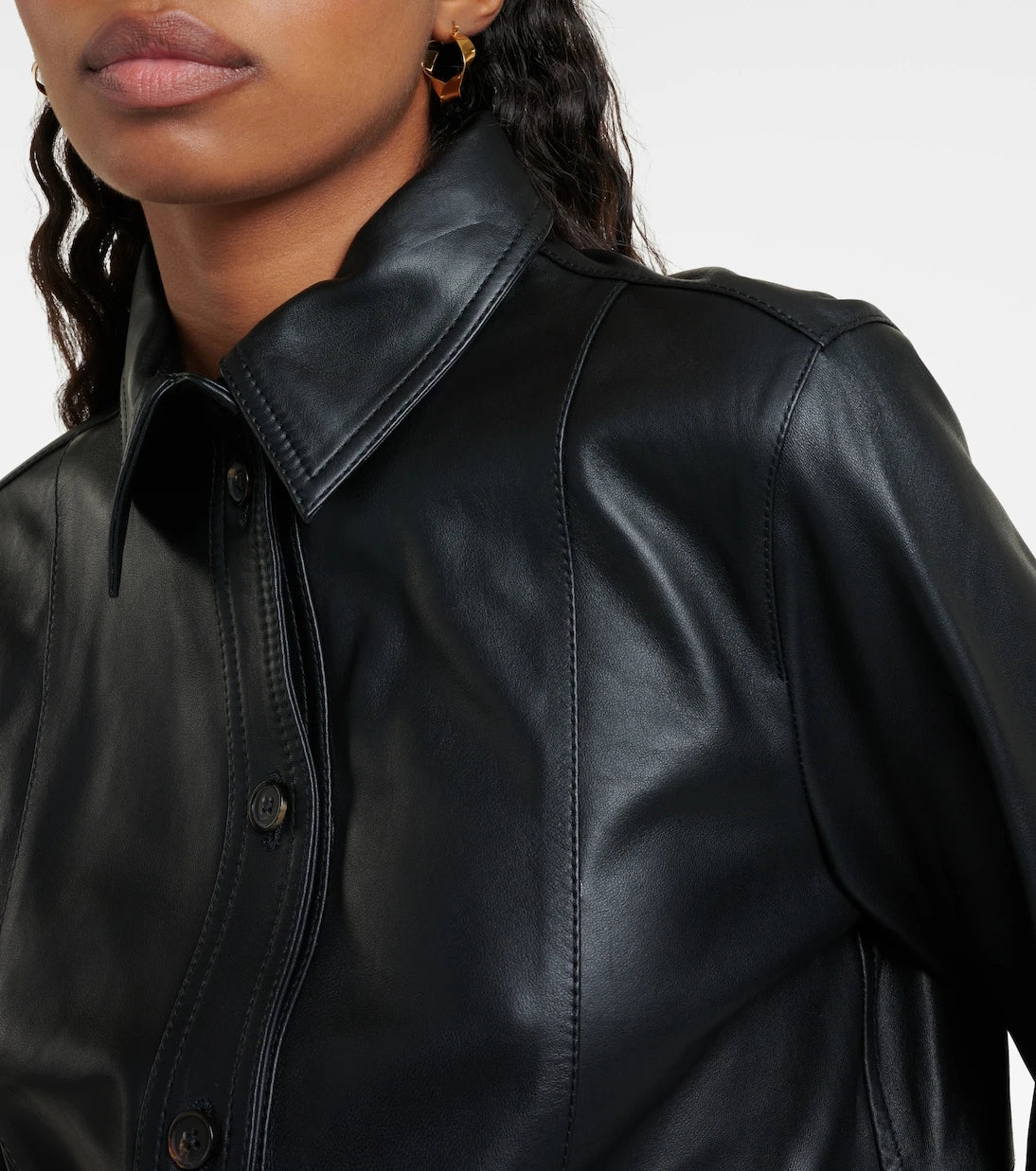 Toteme - Leather overshirt