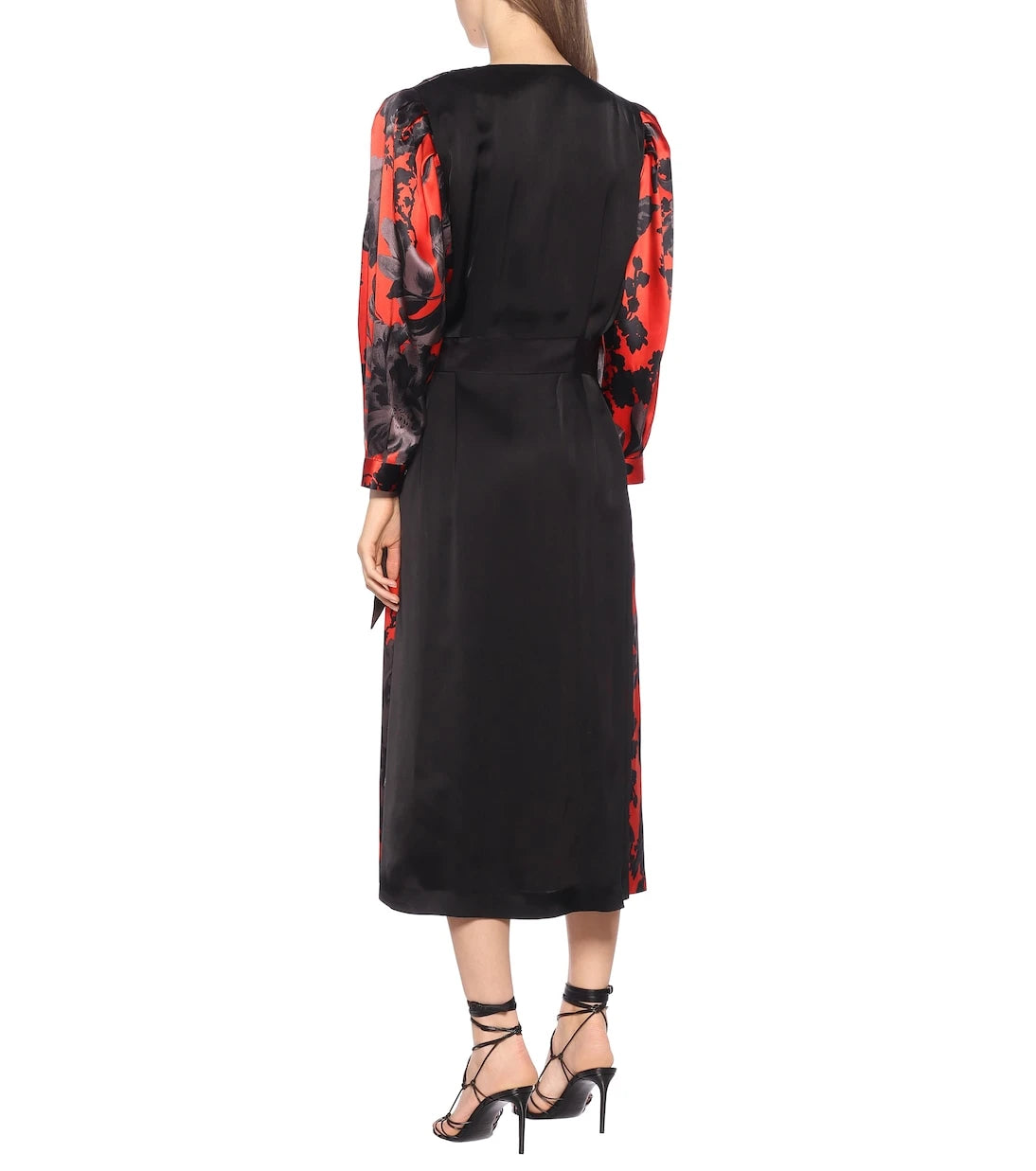 Dries Van Noten - Floral silk-satin wrap dress