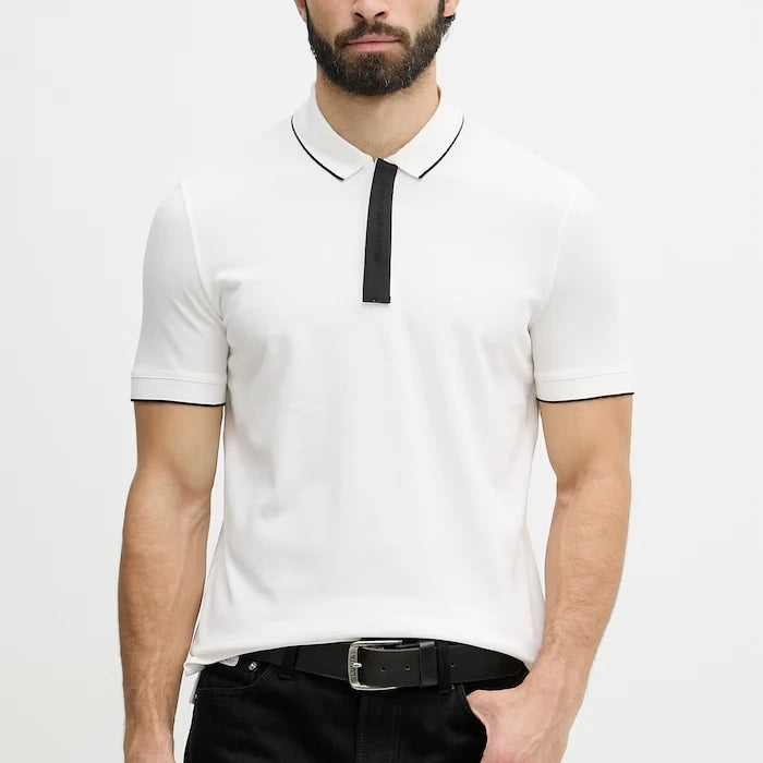 Armani Exchange тениска с яка мъжка от памук