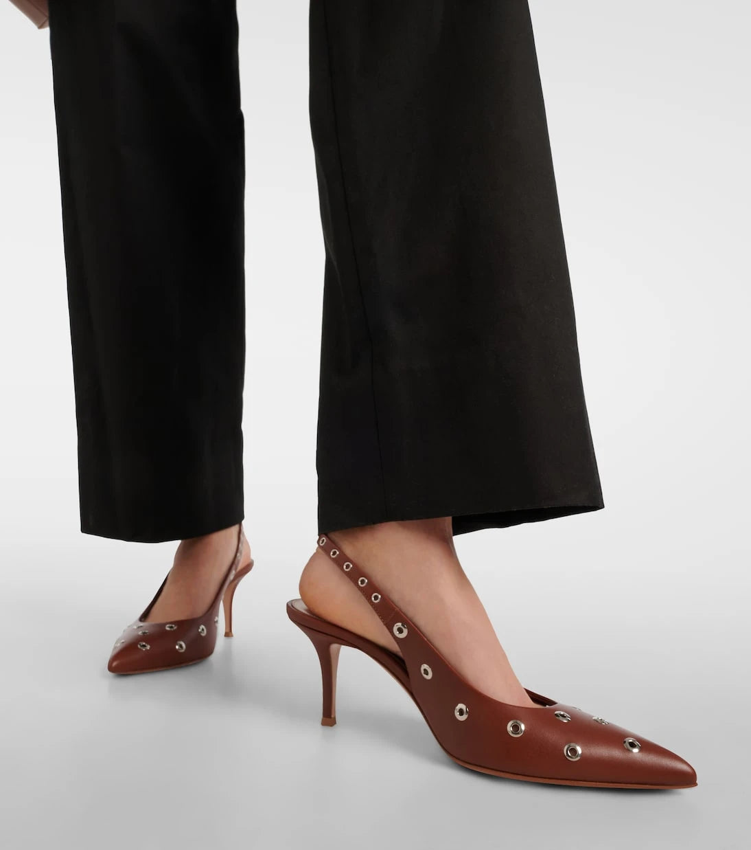 Gianvito Rossi - Lydia 70 leather slingback sandals