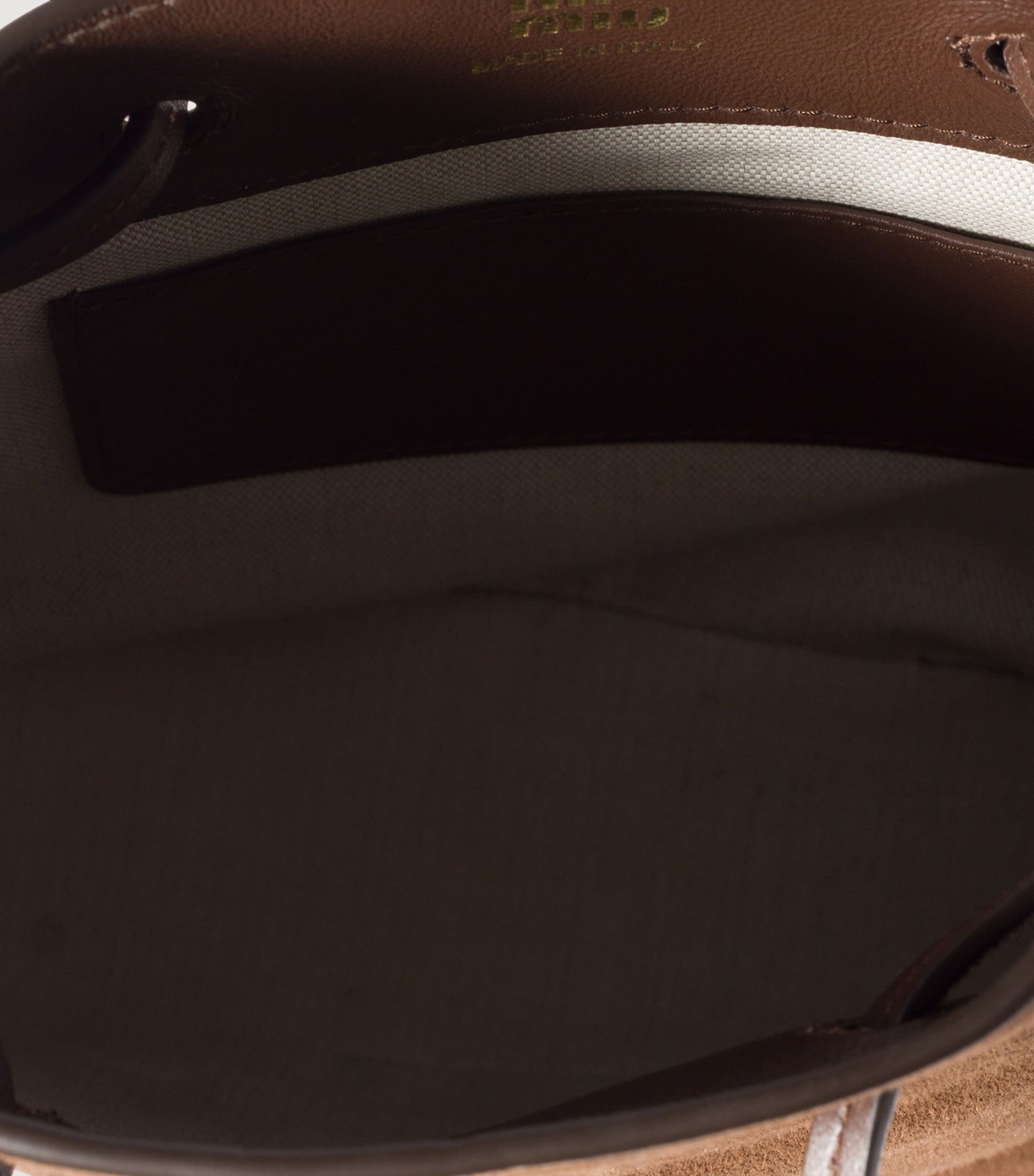 Miu Miu Brown Suede Logo Pouch