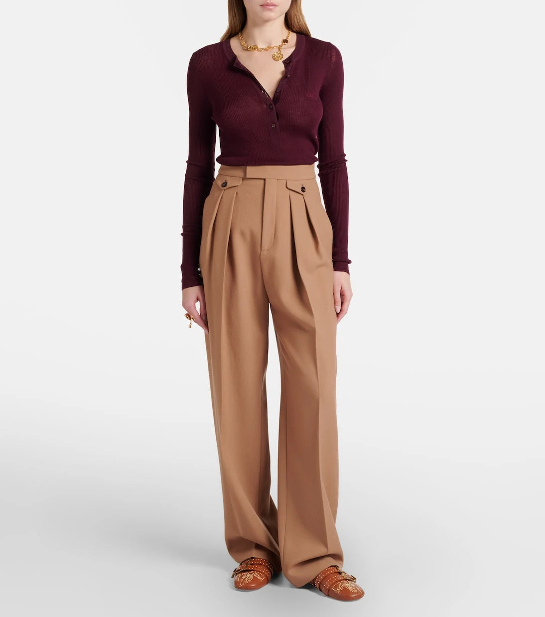 Chloé - Wool Henley shirt