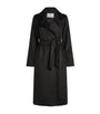 Max Mara Black Manuela Belted Coat