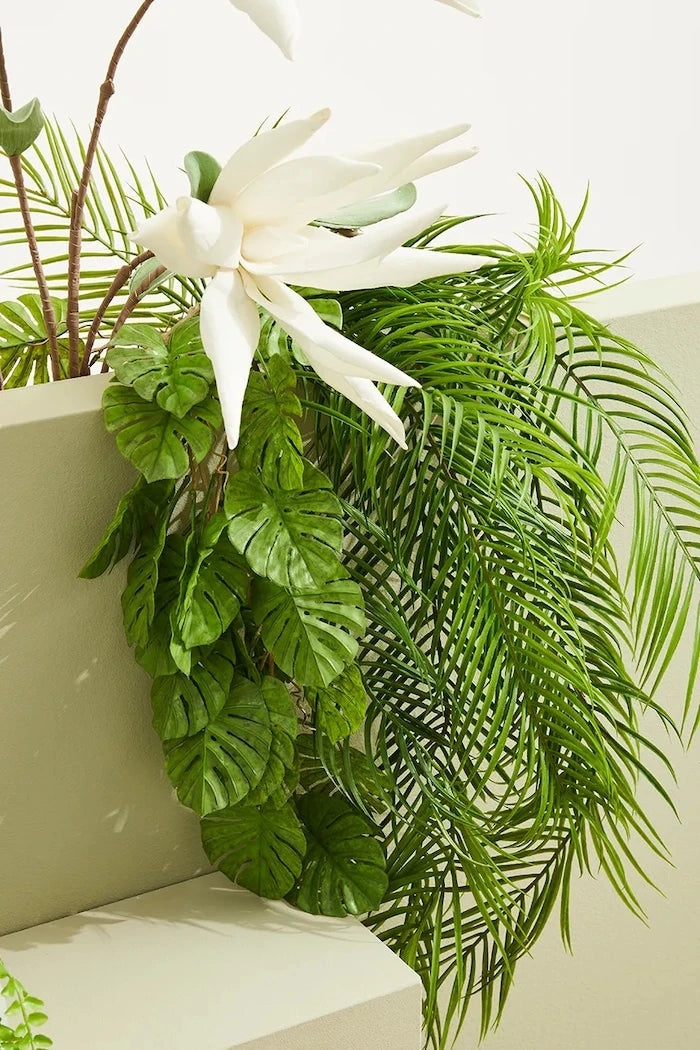 Изкуствено цвете Bizzotto White Aloe Chinesis