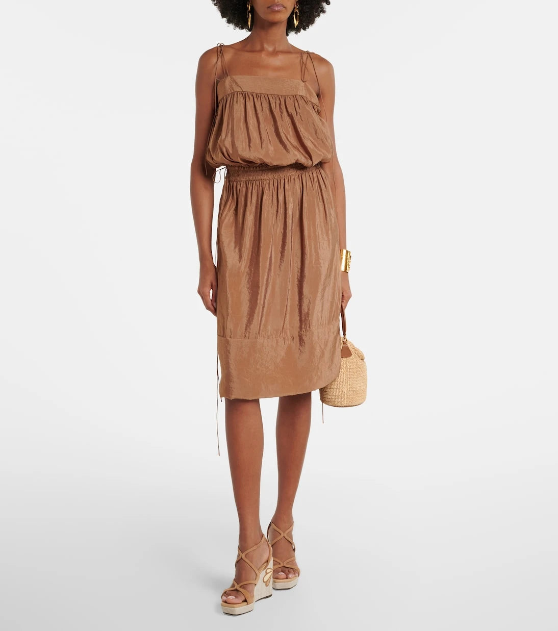 Jimmy Choo - Ayla leather espadrille wedges