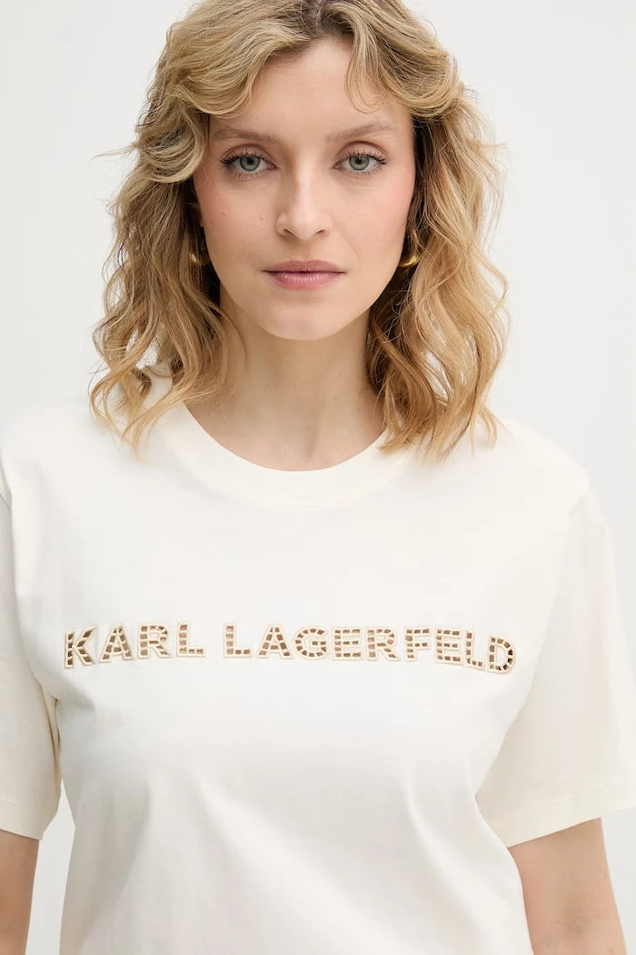 Karl Lagerfeld тениска дамска памучна