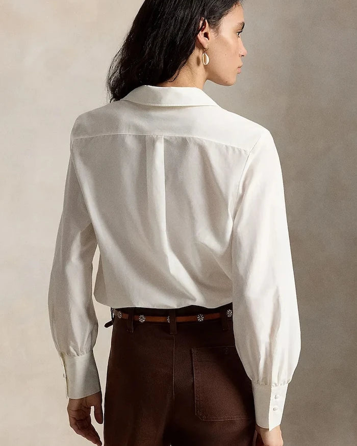 Polo Ralph Lauren kadın gömlek, ipek ilaveli