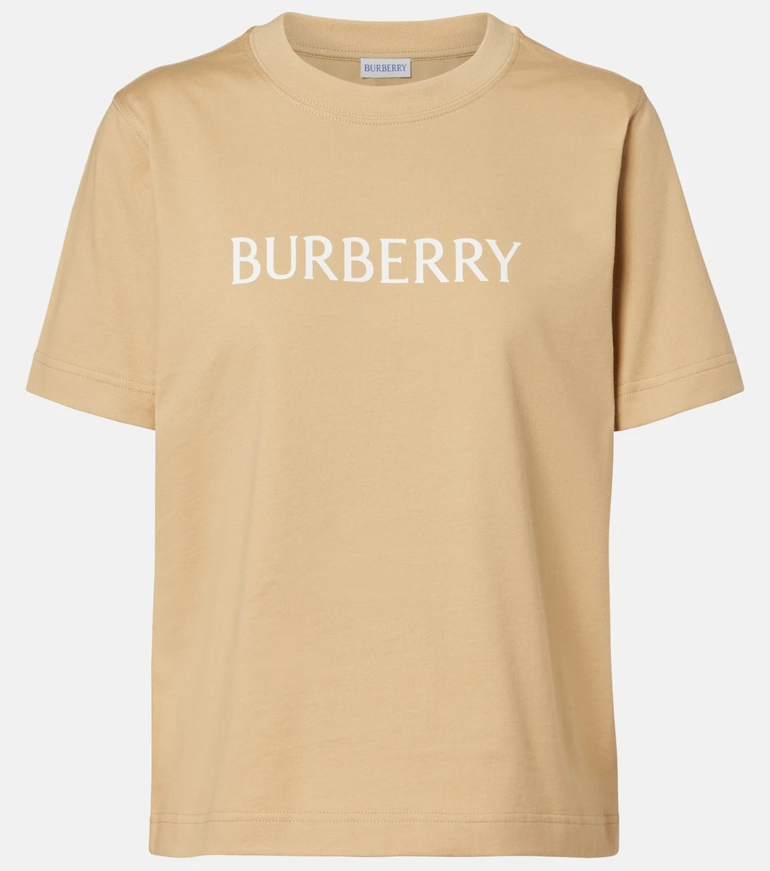Burberry - تي شيرت من قطن الجيرسيه مزين بالشعار