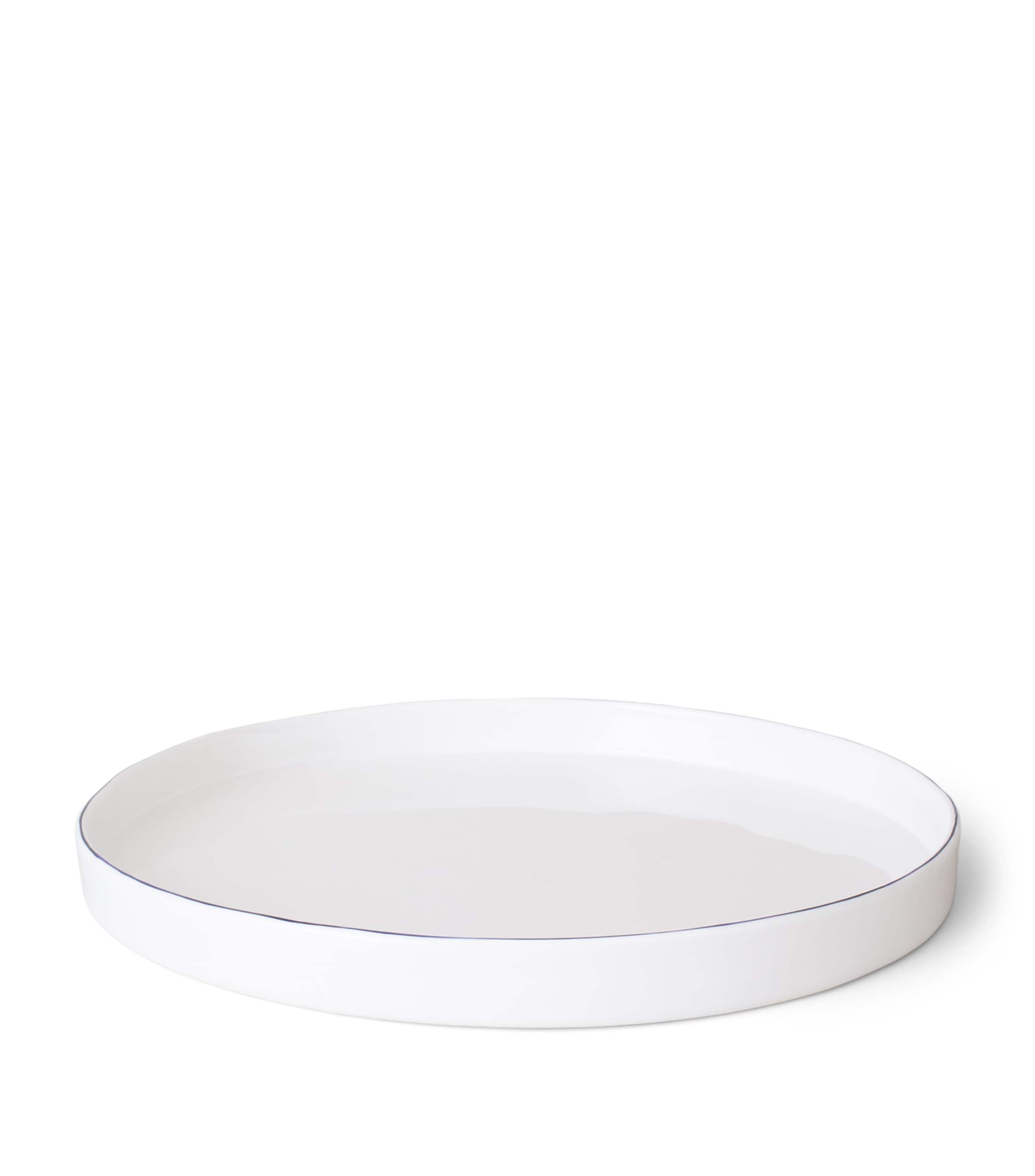 FELDSPAR Fine Bone China Cobalt Round Tray (34cm)