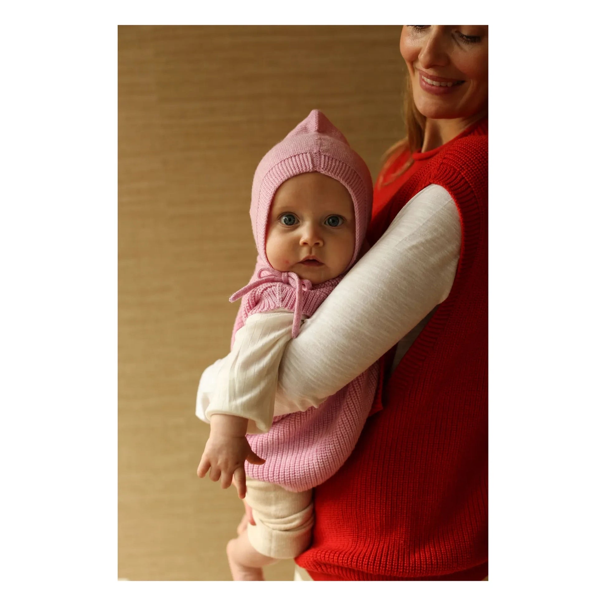 Hvid - Béguin Isidor Merino wool | Pink