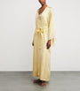 Bocan Yellow Satin Lace-Trim Heidi Robe (XS/S)