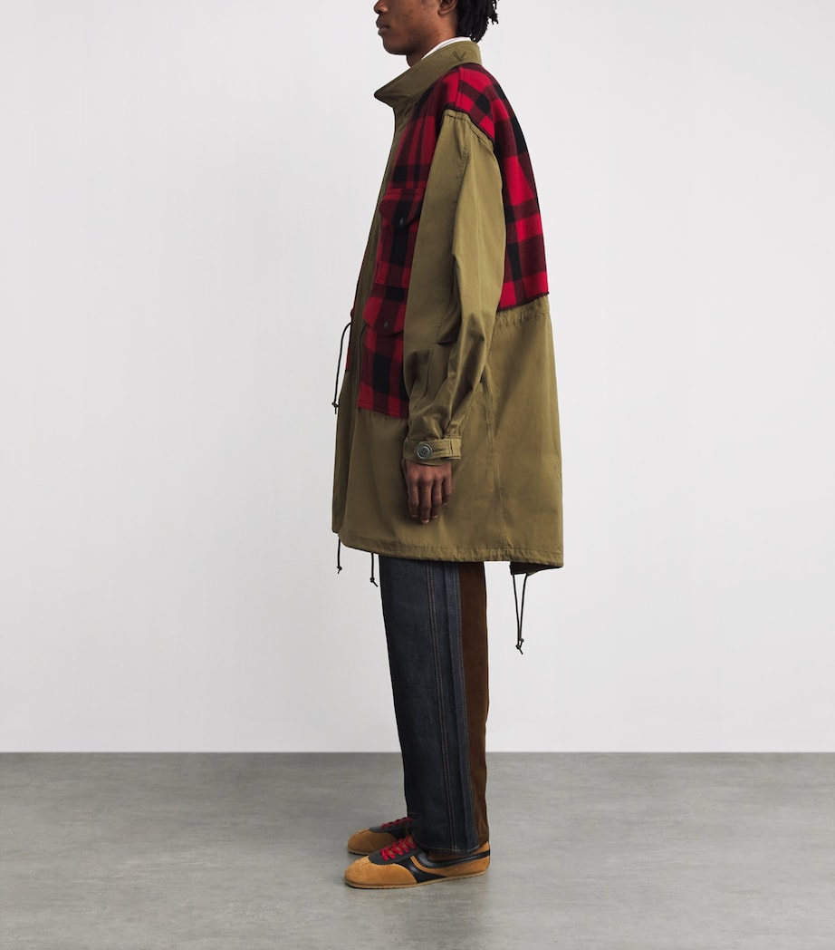 Junya Watanabe MAN Green x Filson Cotton Tartan Parka Jacket