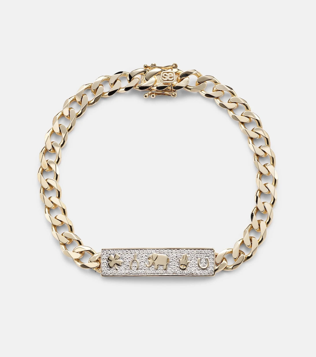 Sydney Evan - Luck 14kt yellow gold chain bracelet