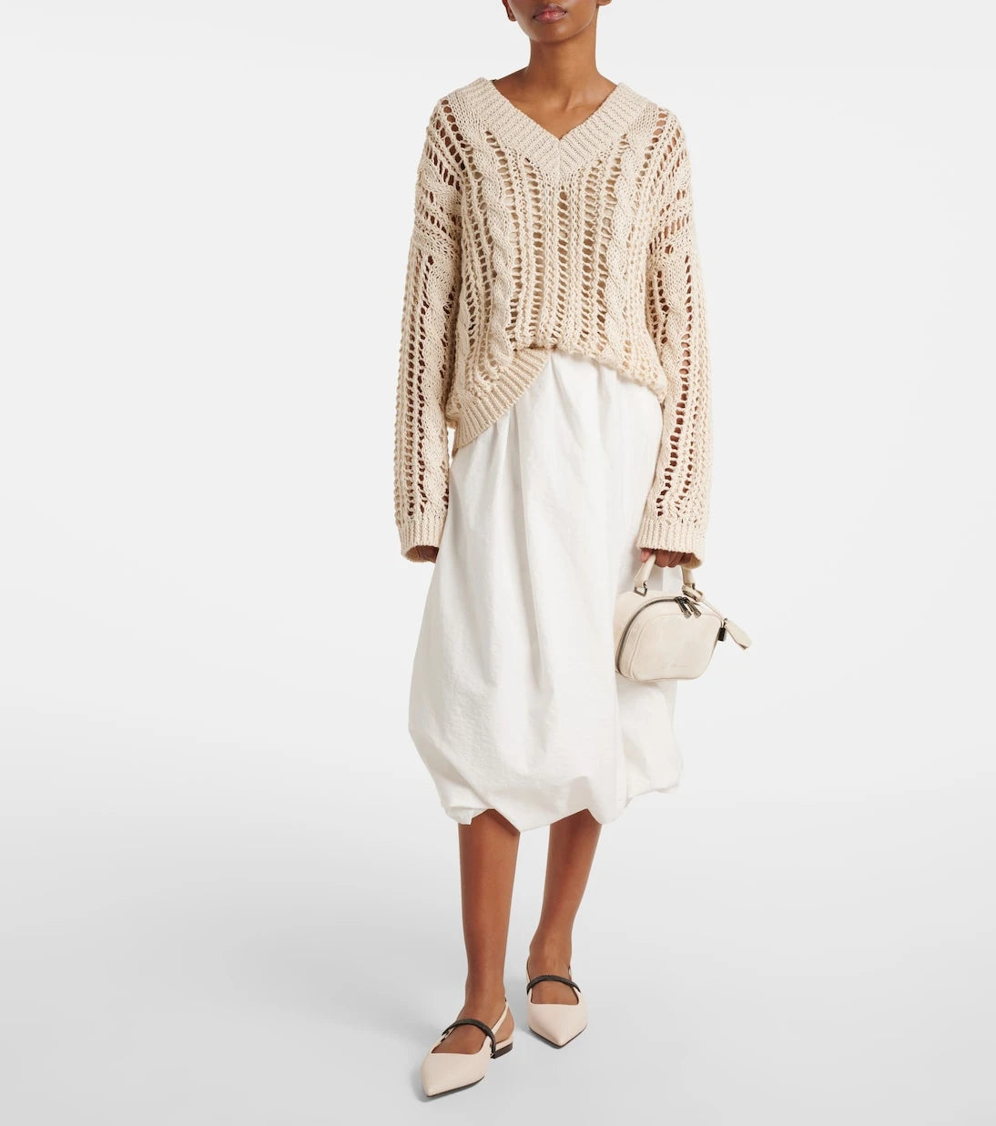 Brunello Cucinelli - Foulard Mini suede tote bag