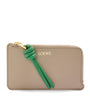 LOEWE Beige Leather Knot Card Holder