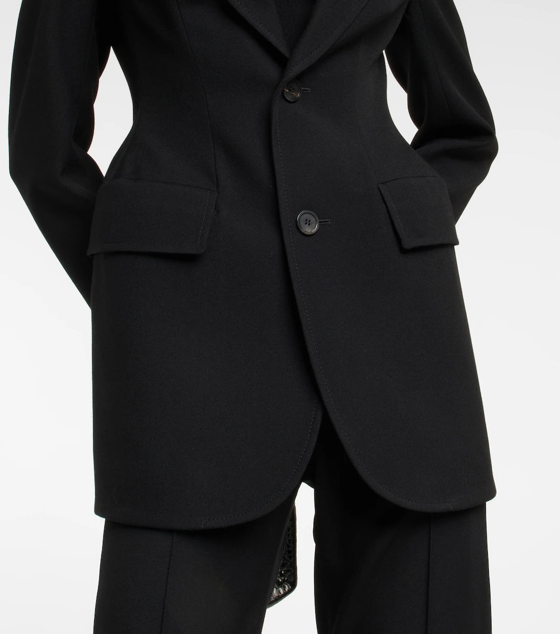 Balenciaga - Hourglass virgin wool blazer