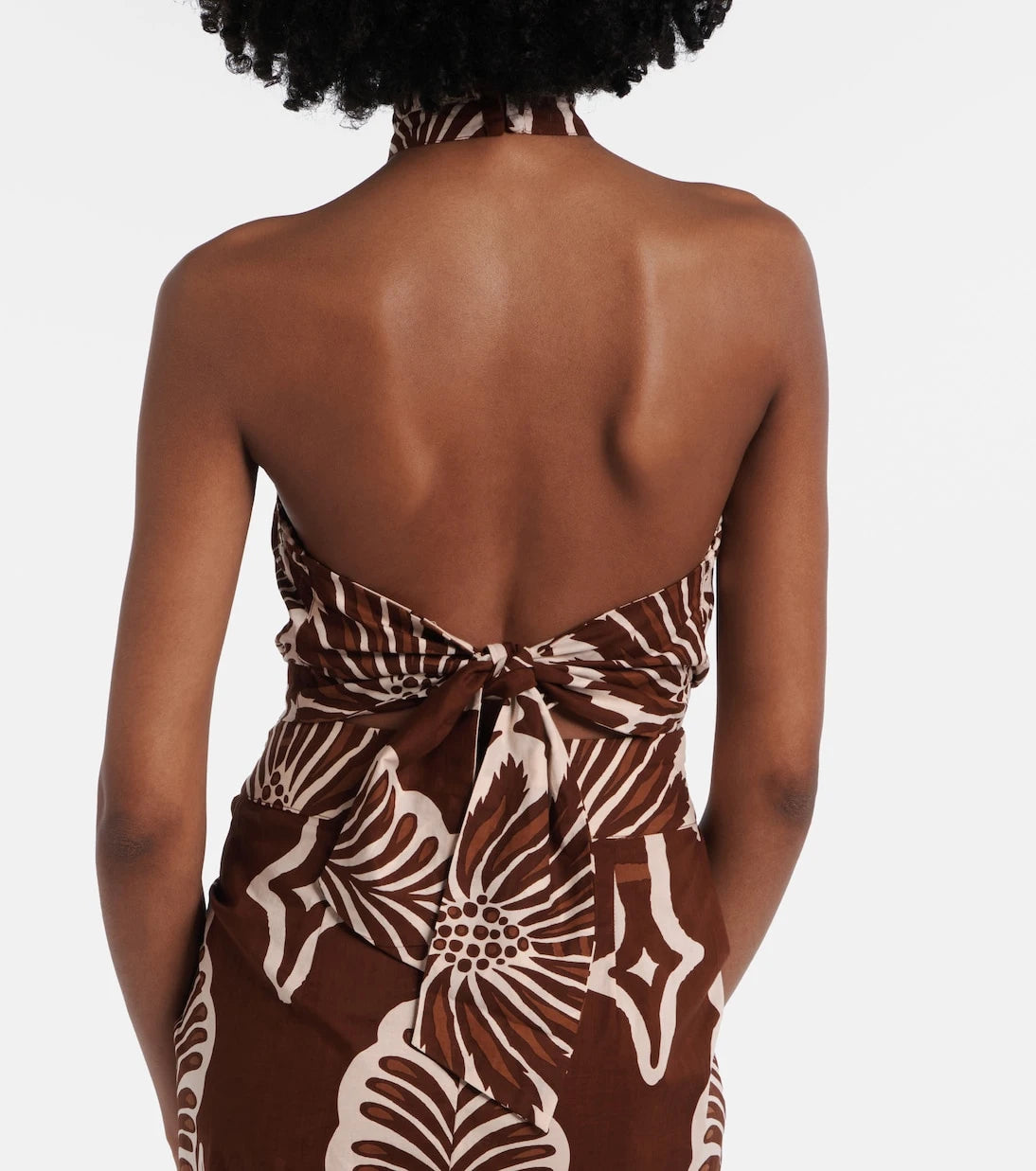 Poupette St Barth - Suma printed cotton crop top