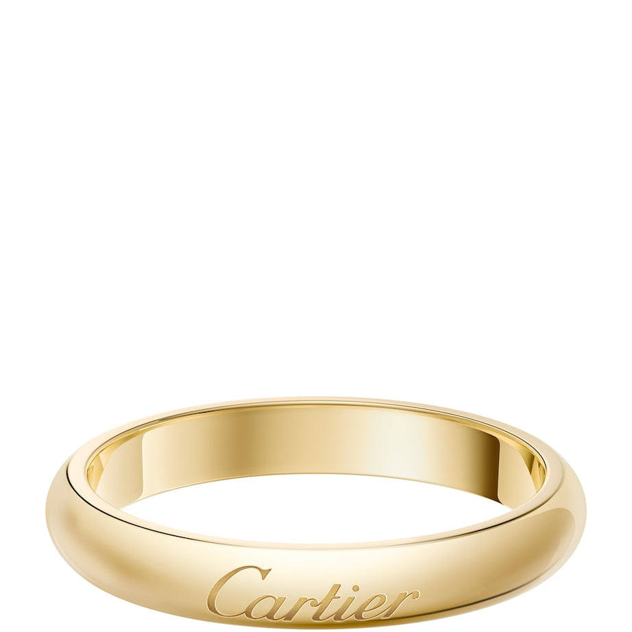 Yellow Gold C de Cartier Curved Wedding Ring