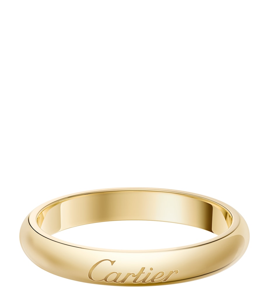 Yellow Gold C de Cartier Curved Wedding Ring