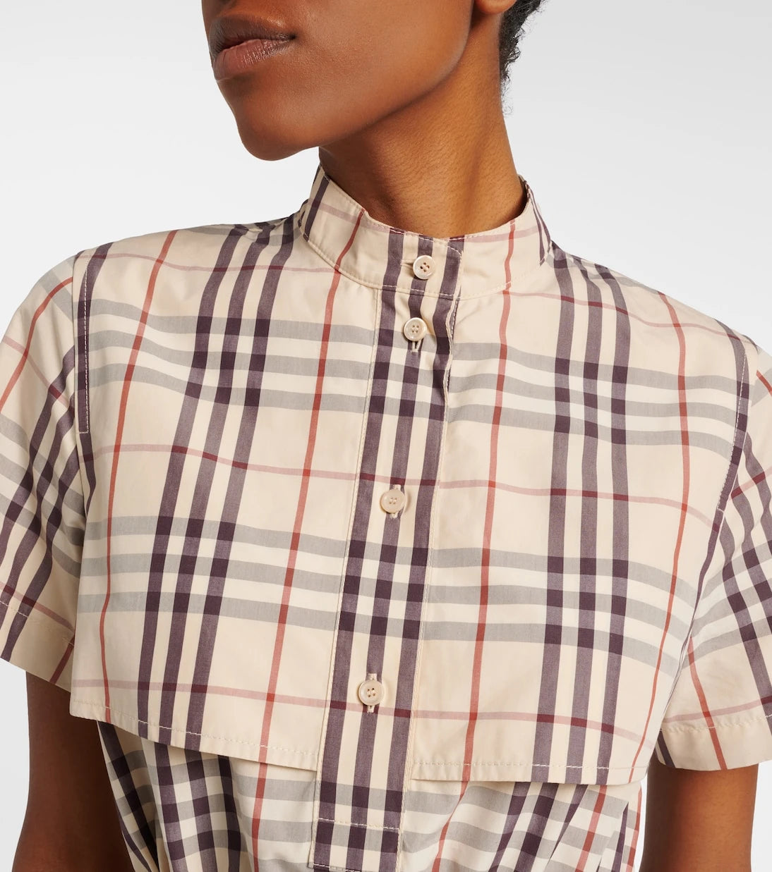 Burberry - Burberry Check cotton minidress