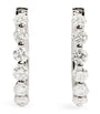 White Gold and Diamond Hoop Earrings (0.50ctw)