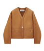 LOEWE Brown Shearling Cardigan