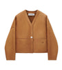 LOEWE Brown Shearling Cardigan