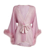 Silk Marabou Feather-Trimmed Diana Robe