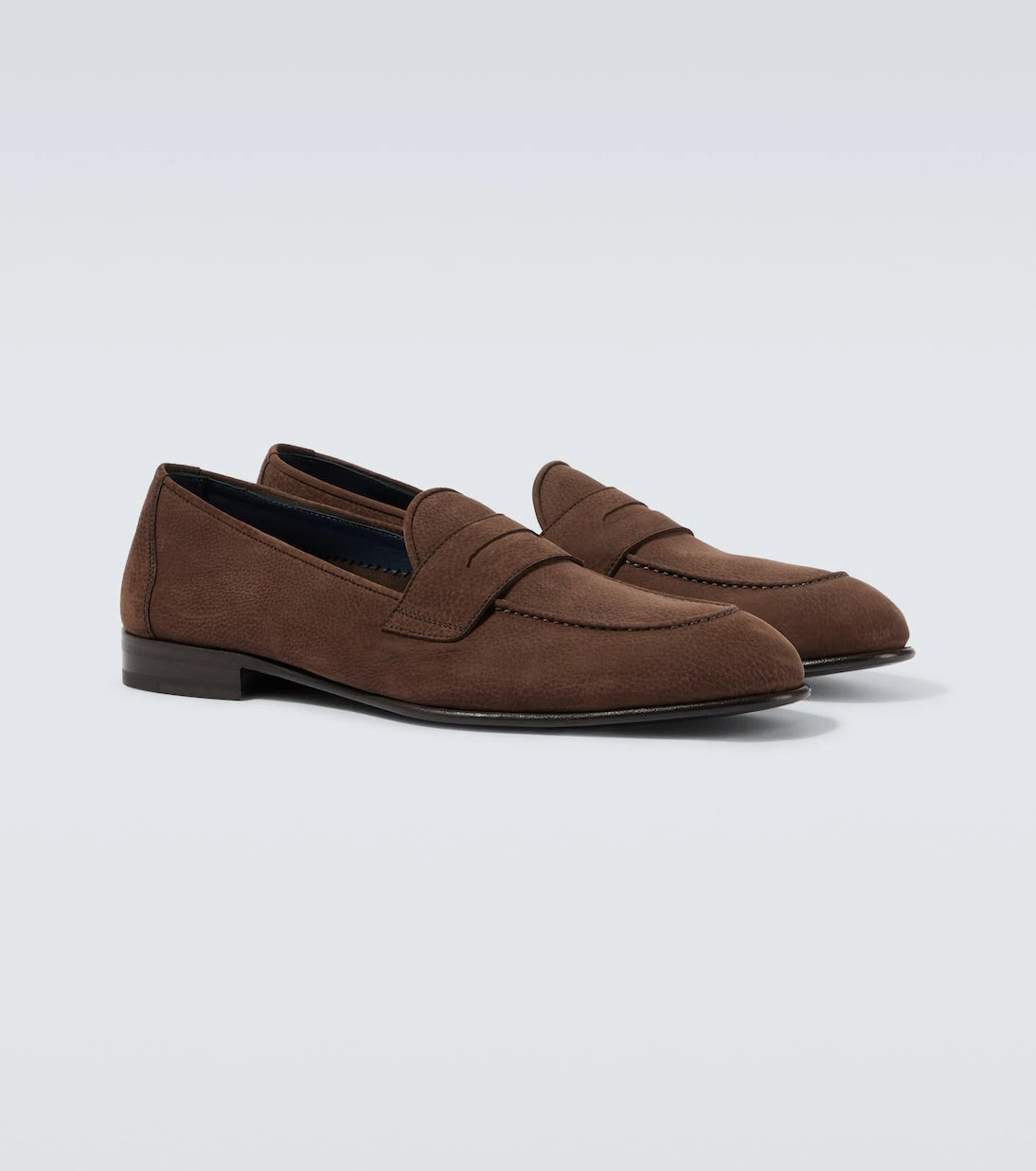 Brioni - حذاء لوفر Appia الجلدي بقصّة البيني