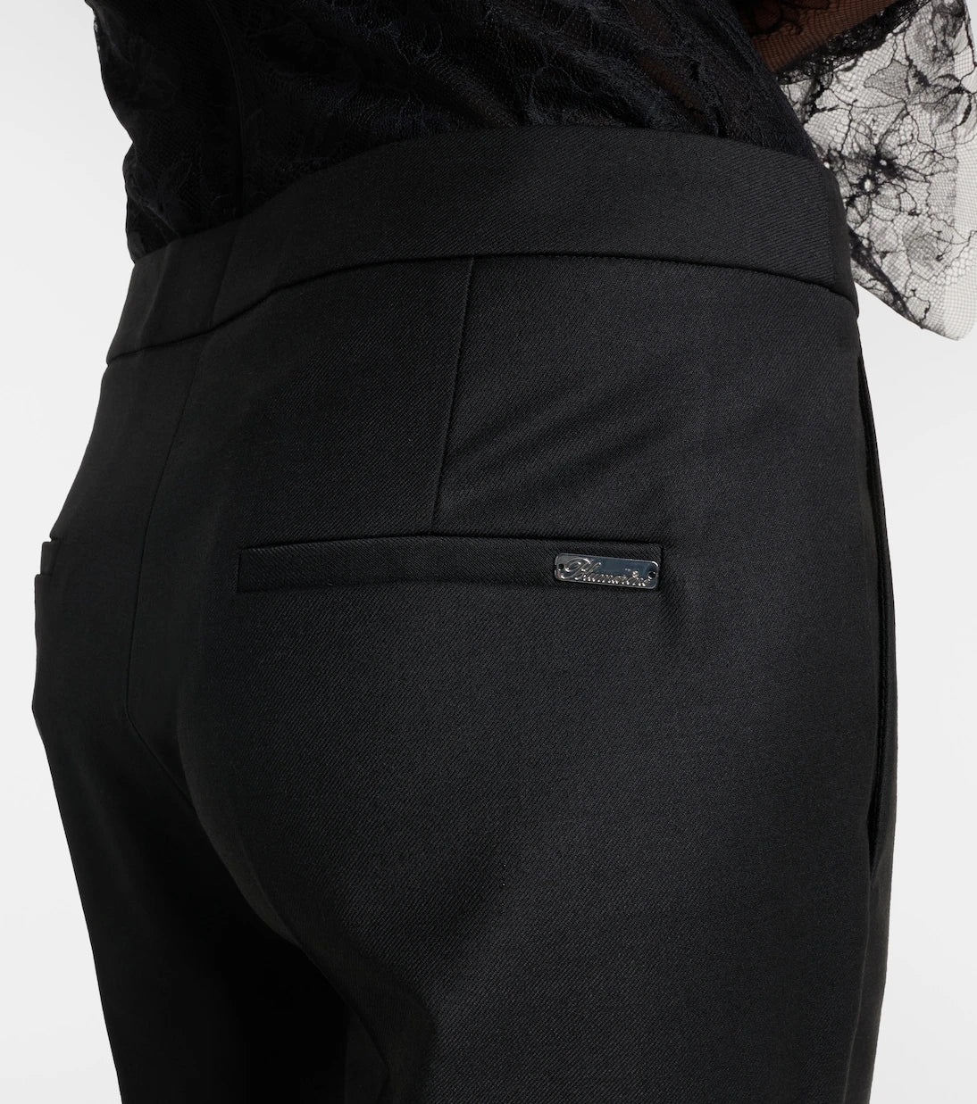 Blumarine - Pleated flared pants