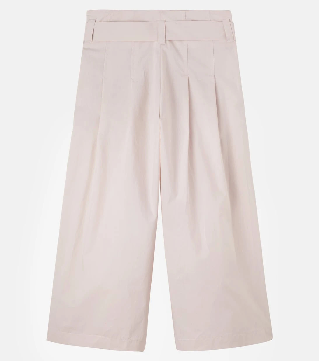 Monnalisa - Pleated belted cotton pants