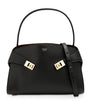 Salvatore Ferragamo Black Leather Hug Soft Shoulder Bag