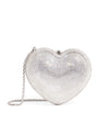 Judith Leiber Silver L'Amour Petit Cœur Clutch Bag
