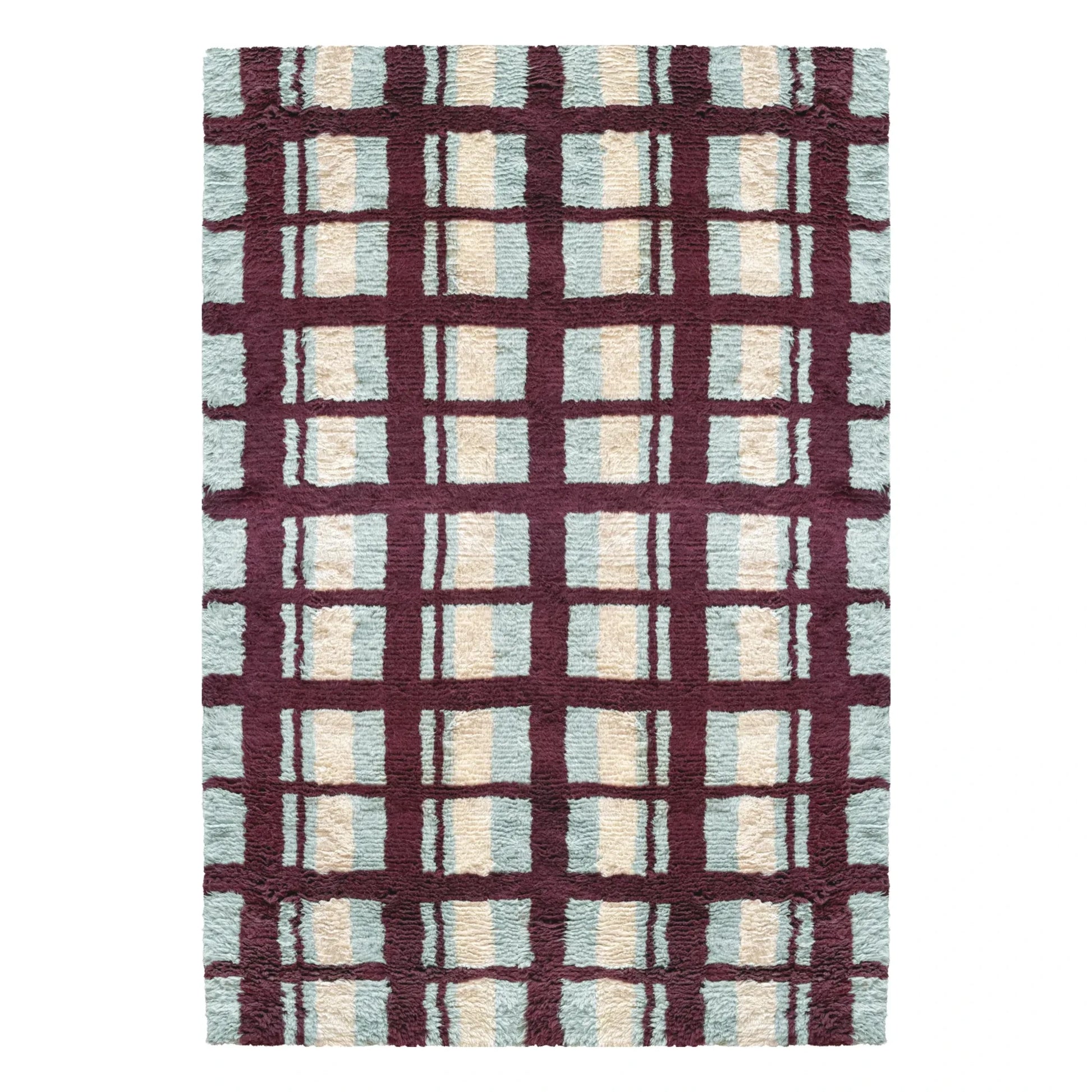 Layered - Arbor wool rug, Evelina Kroon | Burgundy