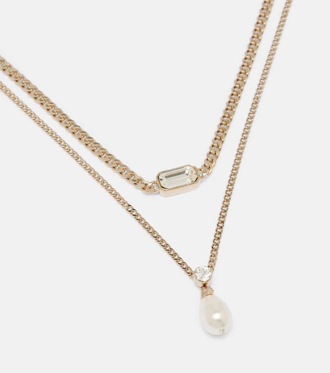McQueen - Skull embellished necklace