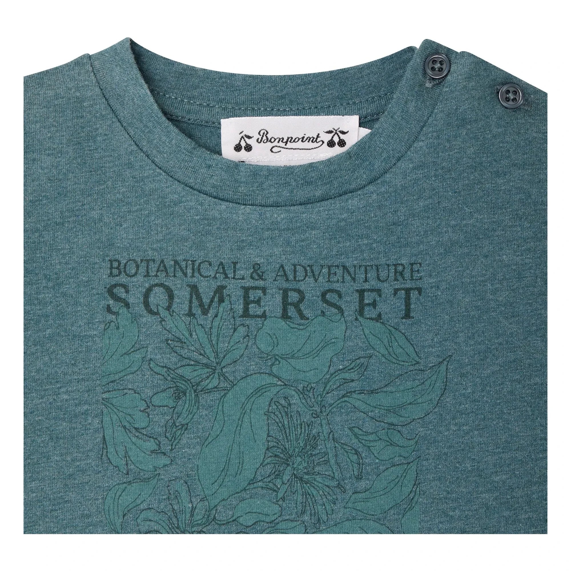 Bonpoint - Tom T-shirt Organic cotton | Peacock blue