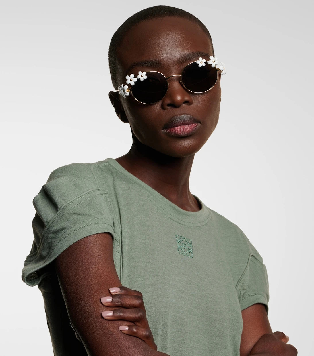 Loewe - Signature floral round sunglasses