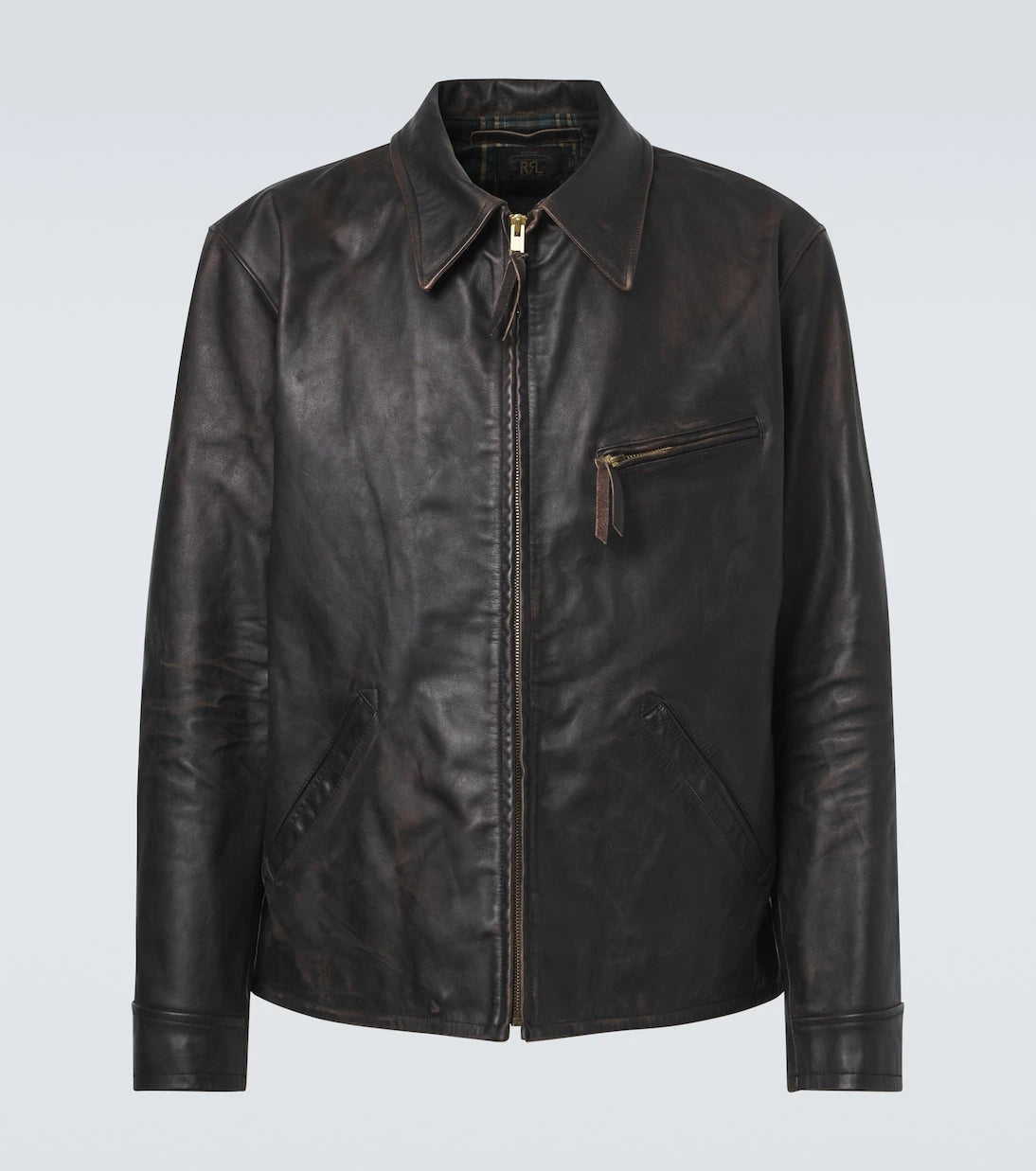 RRL - Lynton leather biker jacket