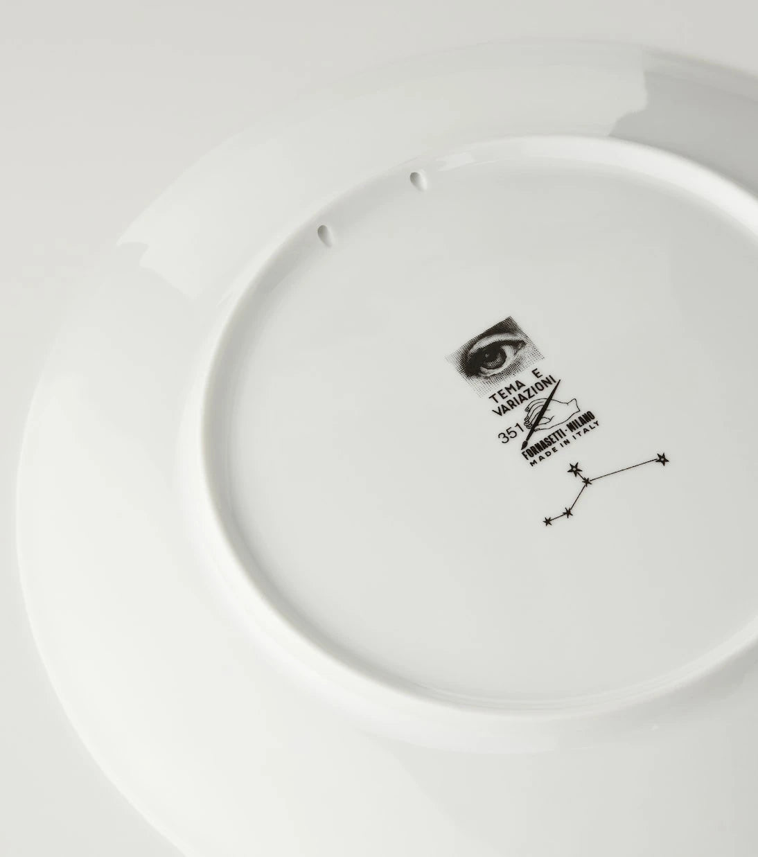 Fornasetti - صحن حائط تِما إي فاريَتسيوني رقم 351 السرطان
