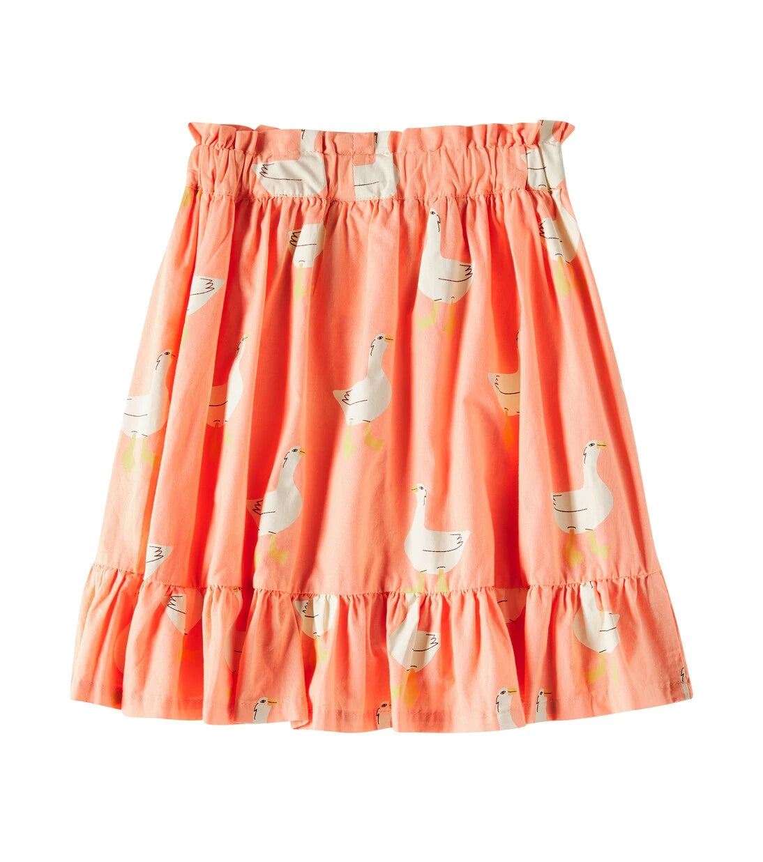 Jellymallow - Duck printed ruffled cotton jersey skirt