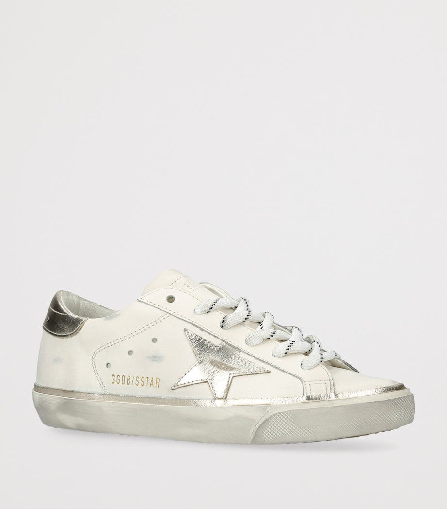 White Leather Super-Star Sneakers
