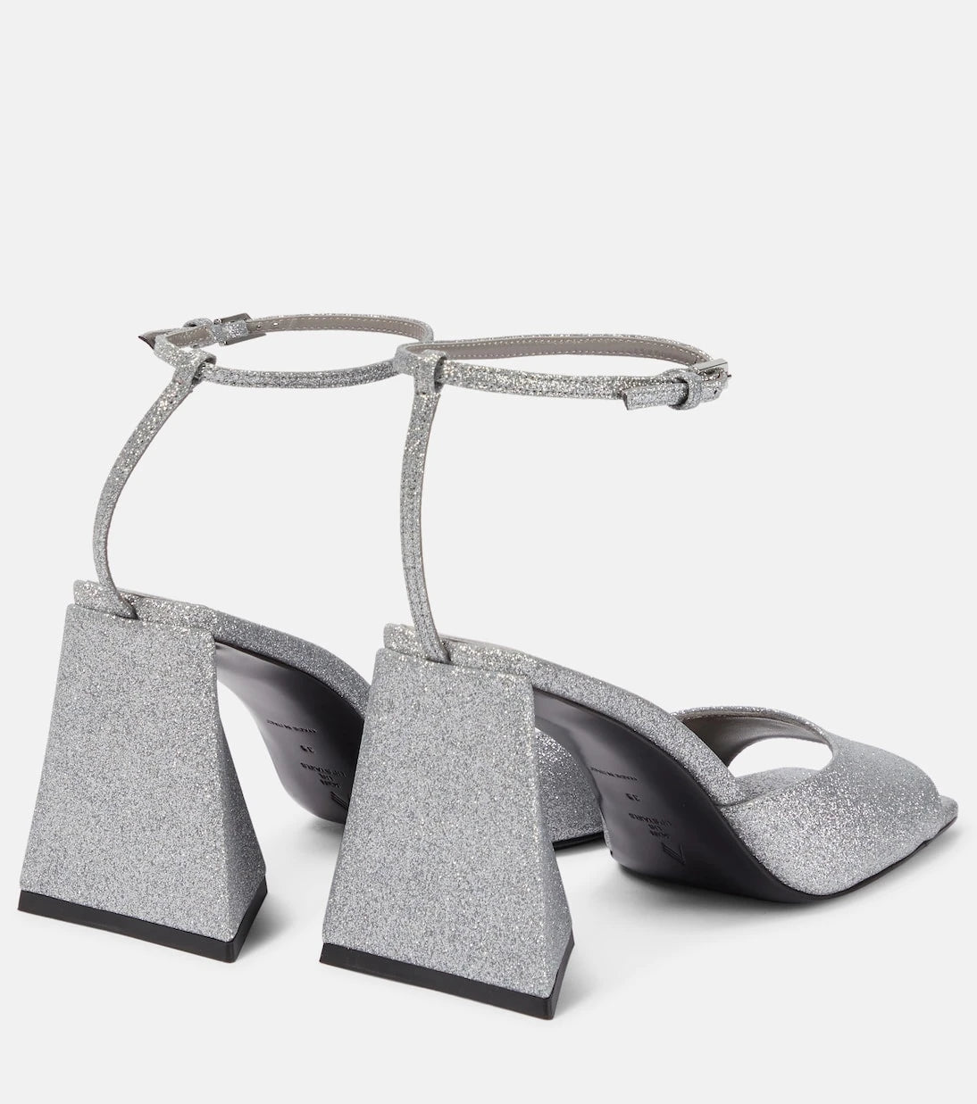 The Attico - Piper 85 glitter-embellished sandals