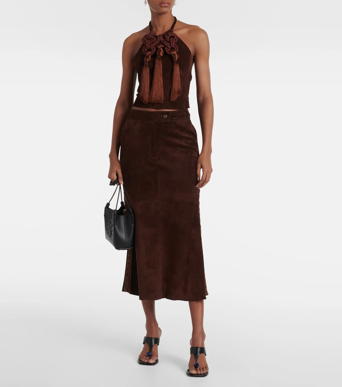 Johanna Ortiz - Knot-detail leather top
