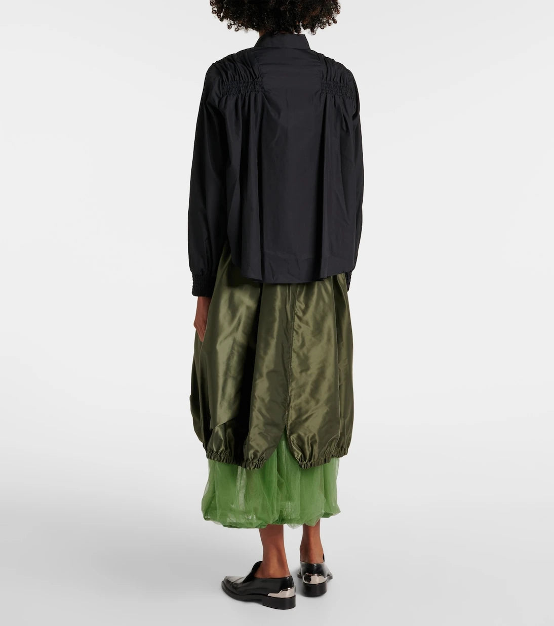 Noir Kei Ninomiya - Shirred cotton shirt