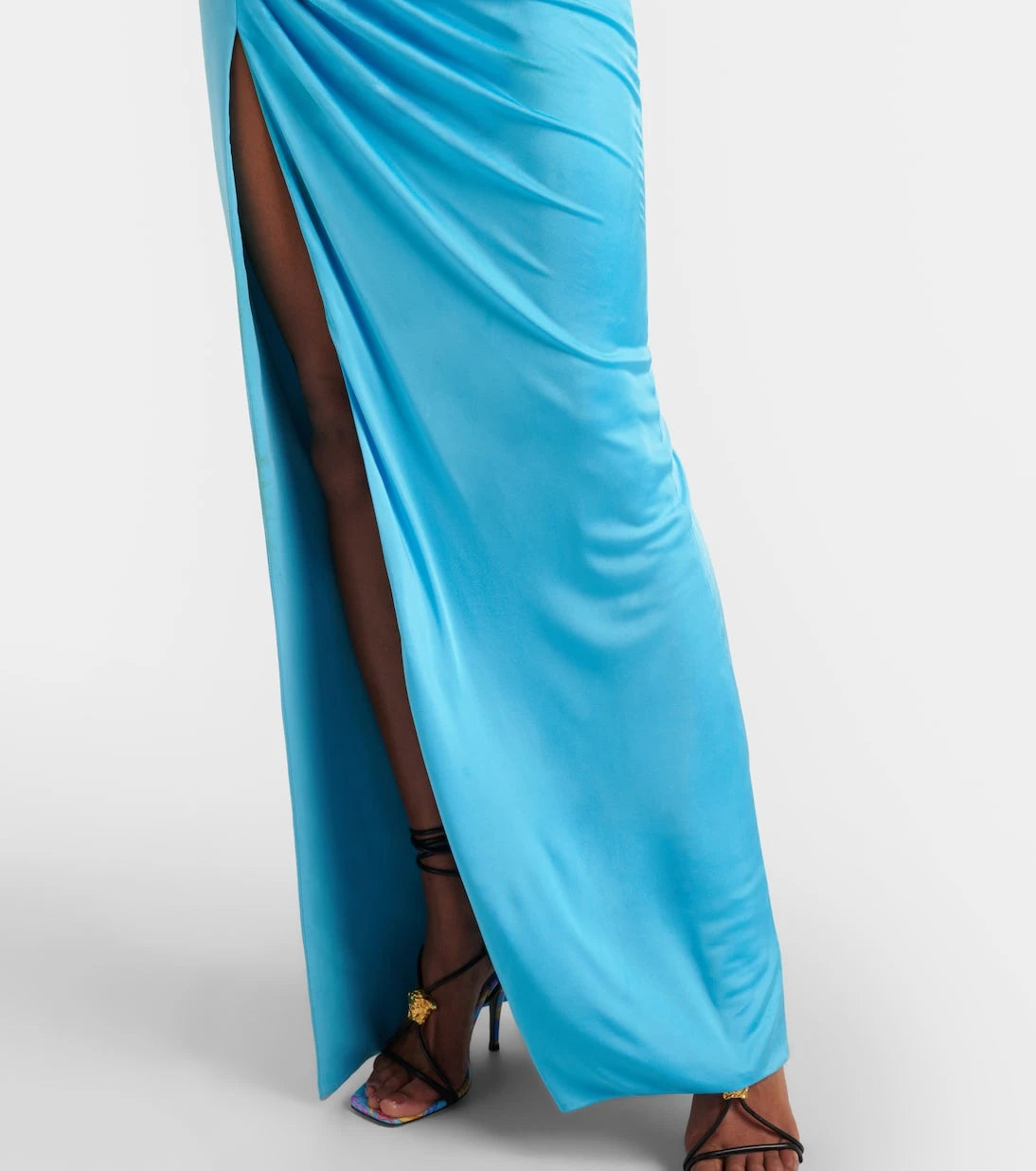 Versace - Medusa draped gown