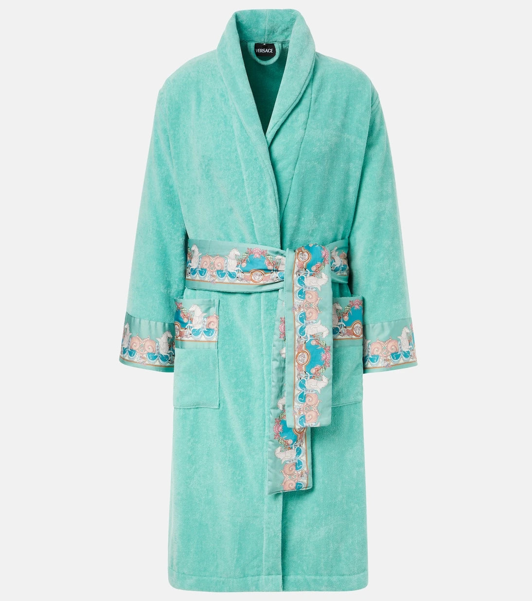 Versace Home - Coral Theatre cotton terry bathrobe